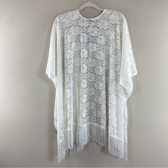 Mixit White Lace Cardigan Kimono One Size‎ - Picture 5 of 8